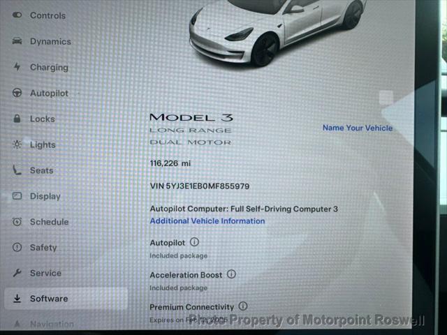 used 2021 Tesla Model 3 car, priced at $19,999