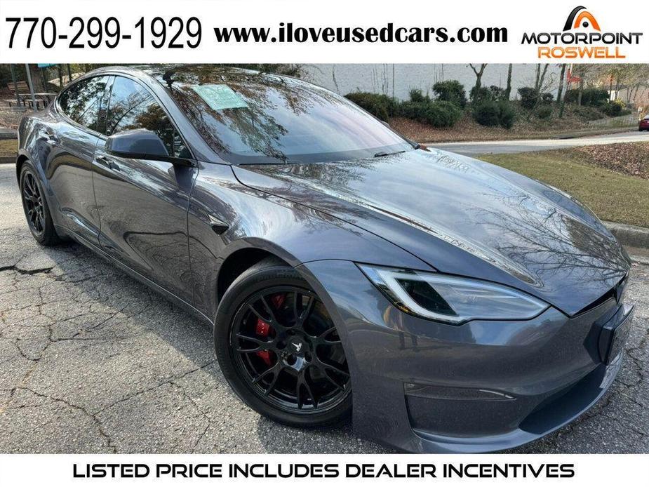 used 2022 Tesla Model S car, priced at $53,999