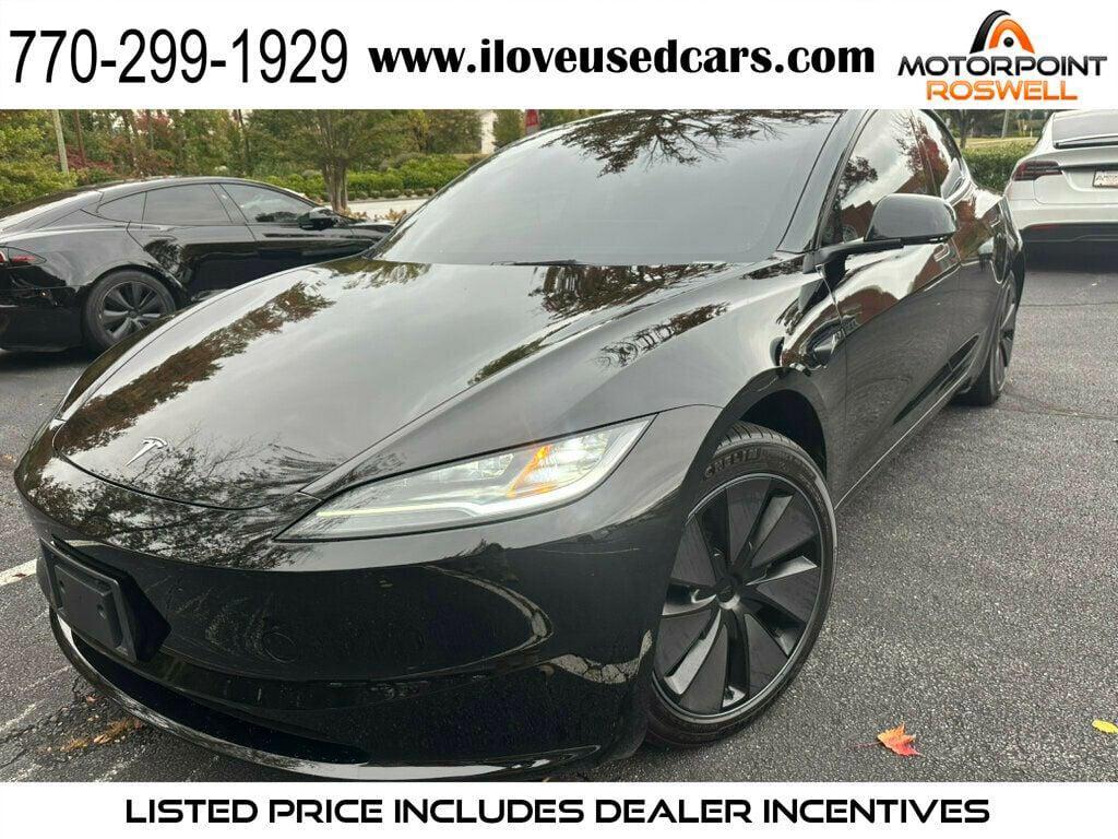 used 2025 Tesla Model 3 car, priced at $34,499