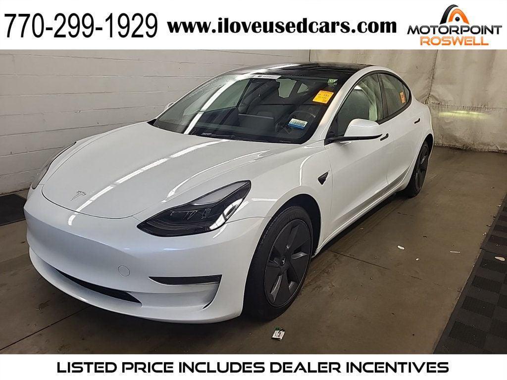 used 2023 Tesla Model 3 car, priced at $23,786