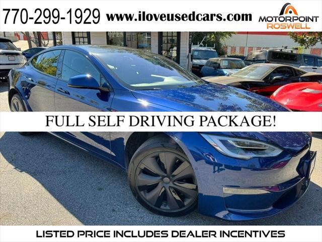 used 2022 Tesla Model S car, priced at $52,999