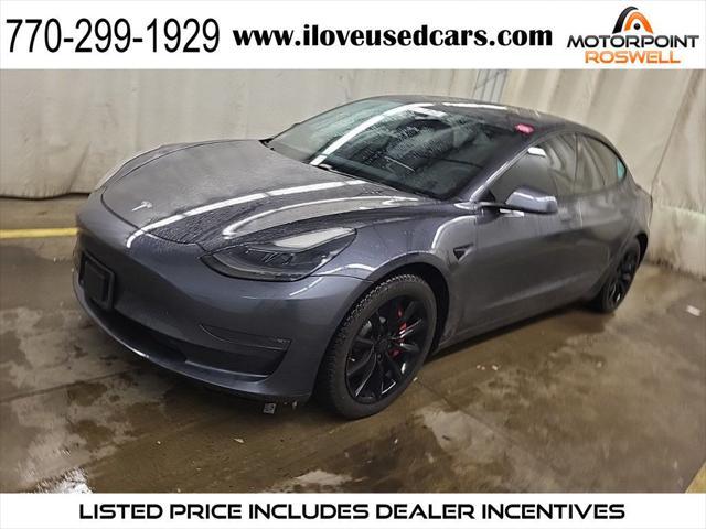 used 2021 Tesla Model 3 car, priced at $26,999