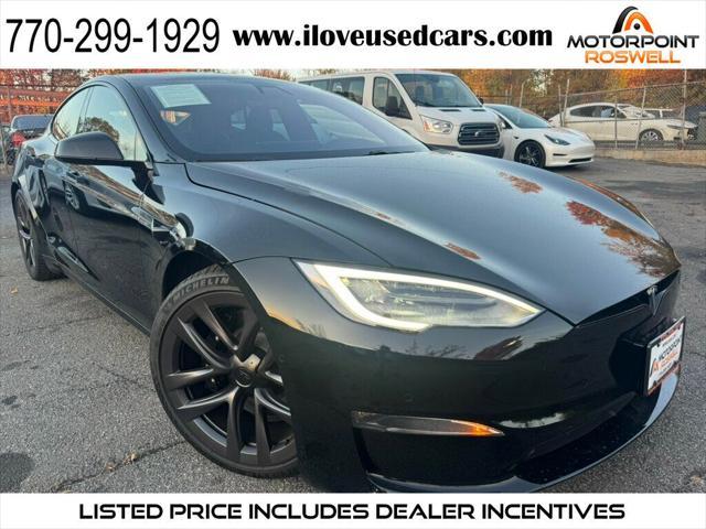 used 2022 Tesla Model S car, priced at $54,999