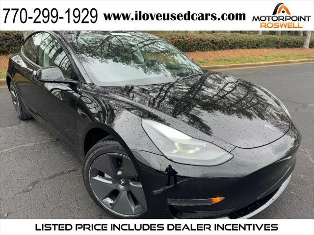 used 2023 Tesla Model 3 car, priced at $26,999