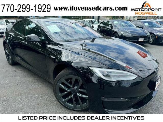 used 2021 Tesla Model S car, priced at $54,999