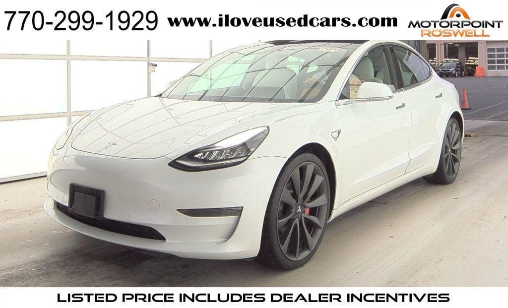 used 2020 Tesla Model 3 car, priced at $31,999