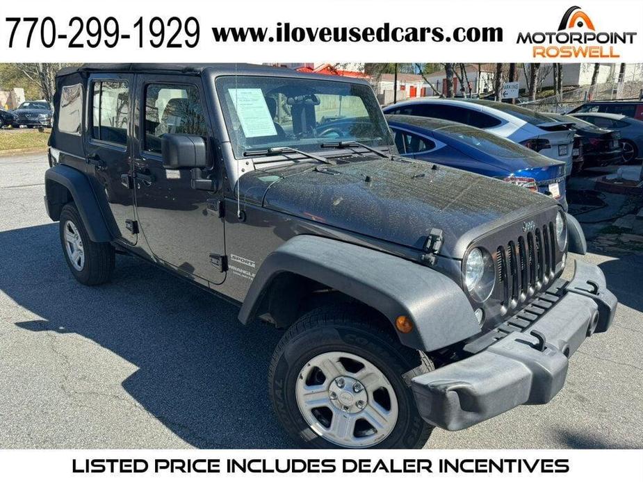 used 2017 Jeep Wrangler Unlimited car, priced at $16,999