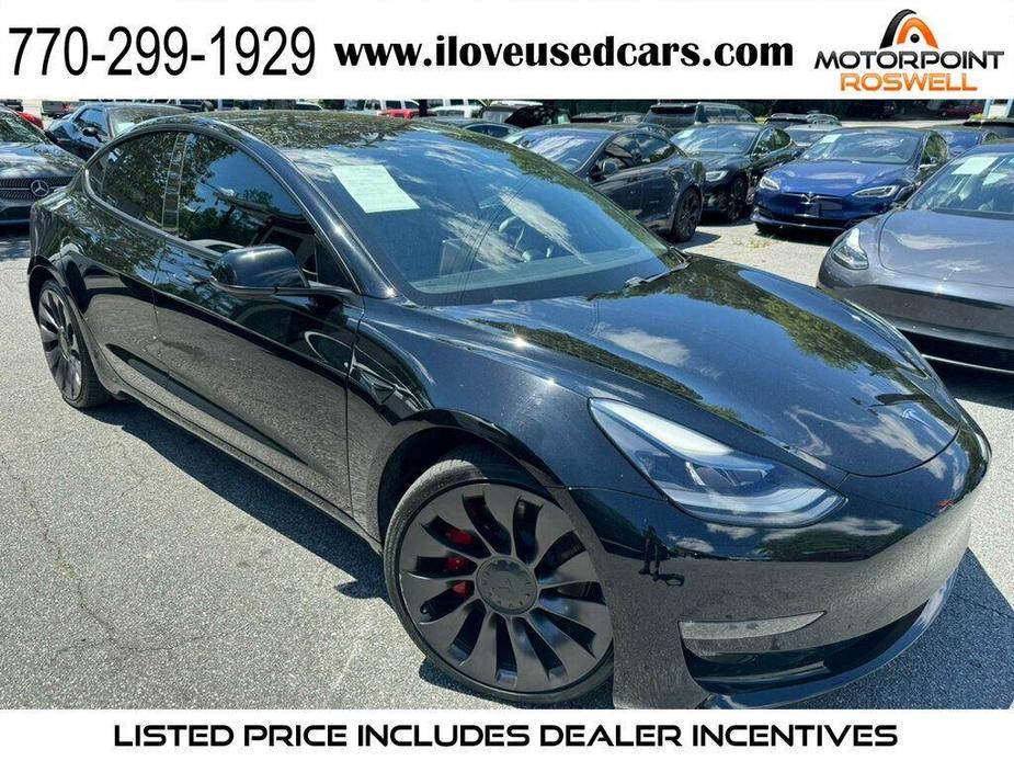 used 2021 Tesla Model 3 car, priced at $31,999