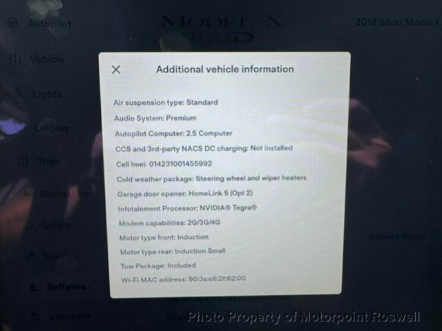 used 2018 Tesla Model X car, priced at $20,786