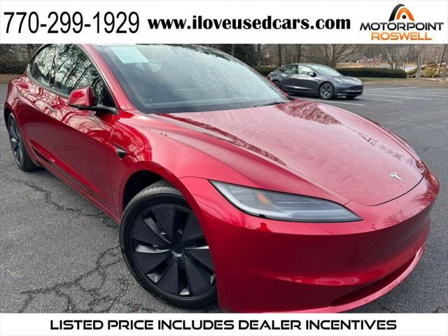 used 2024 Tesla Model 3 car, priced at $34,786