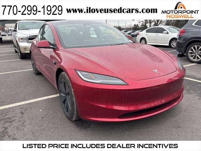 used 2024 Tesla Model 3 car, priced at $36,999