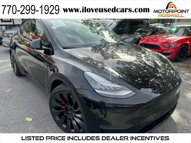 used 2020 Tesla Model Y car, priced at $23,999