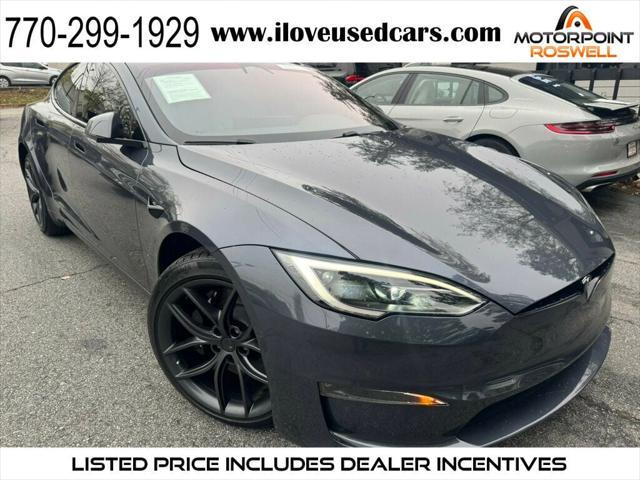 used 2023 Tesla Model S car, priced at $73,999