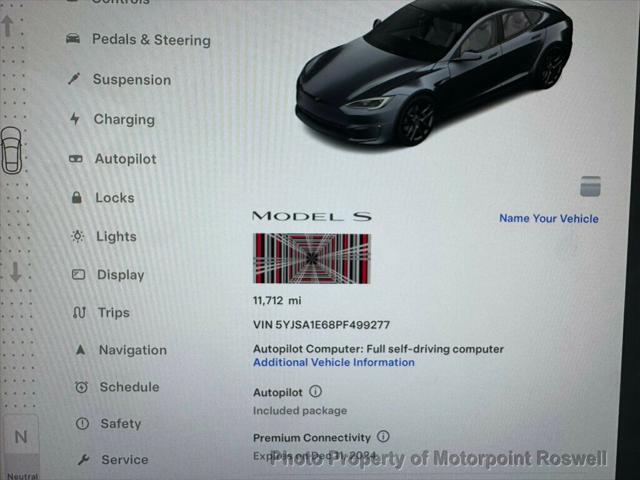 used 2023 Tesla Model S car, priced at $74,999