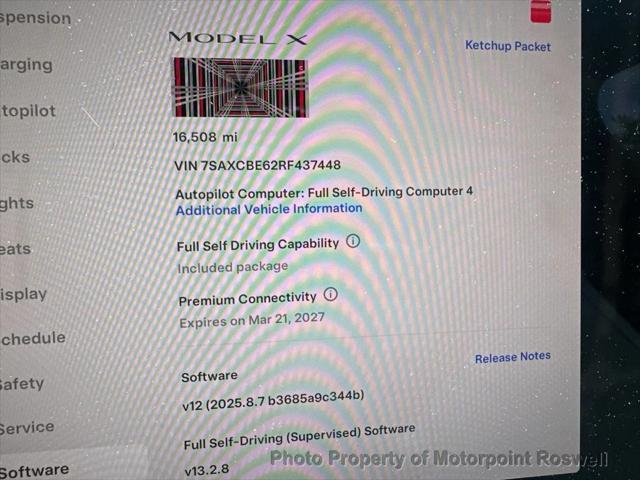 used 2024 Tesla Model X car, priced at $86,999
