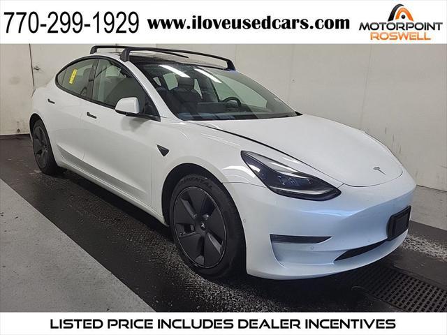 used 2022 Tesla Model 3 car, priced at $20,786