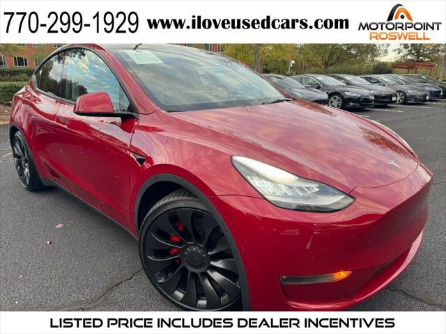 used 2020 Tesla Model Y car, priced at $28,999