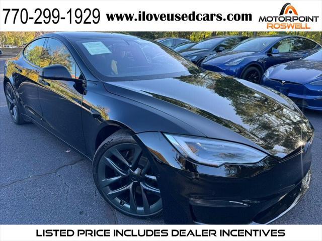 used 2022 Tesla Model S car, priced at $55,999