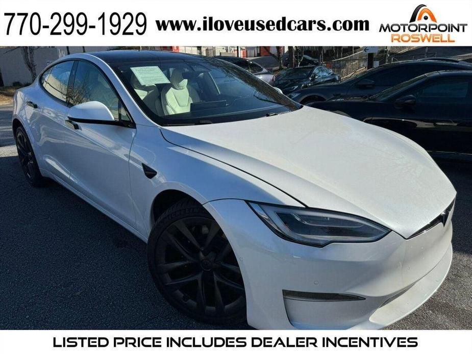 used 2022 Tesla Model S car, priced at $68,999