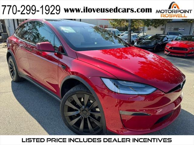 used 2022 Tesla Model X car, priced at $58,999