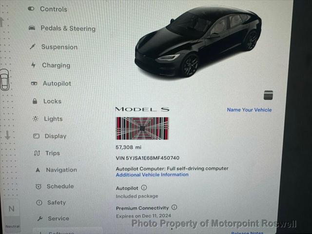 used 2021 Tesla Model S car, priced at $48,999