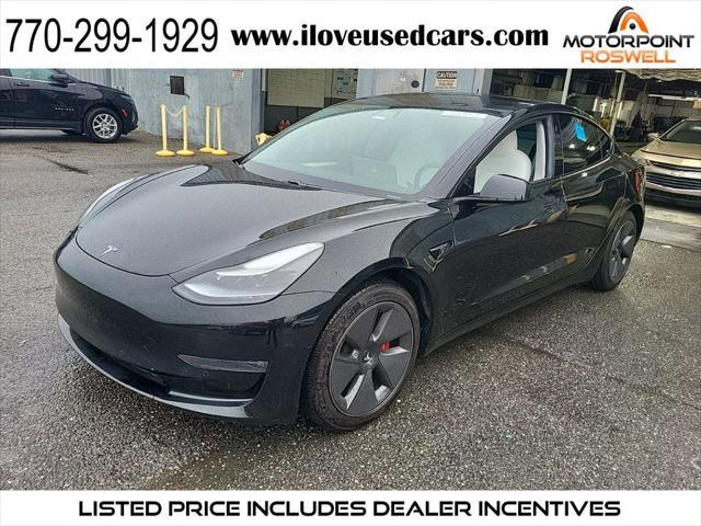 used 2021 Tesla Model 3 car, priced at $26,999