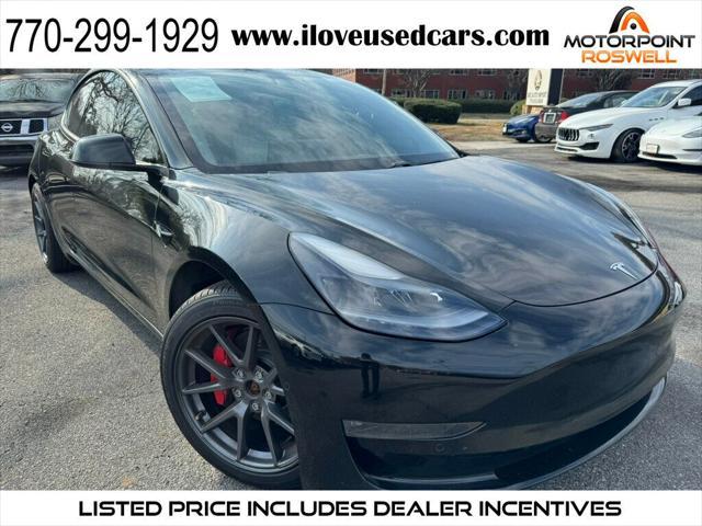 used 2021 Tesla Model 3 car, priced at $26,999