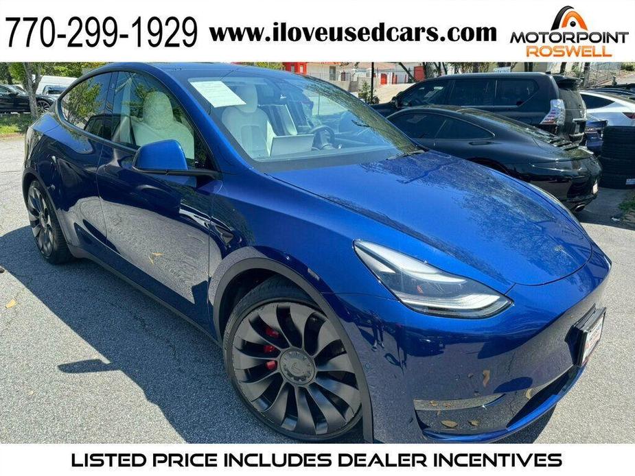 used 2021 Tesla Model Y car, priced at $29,786