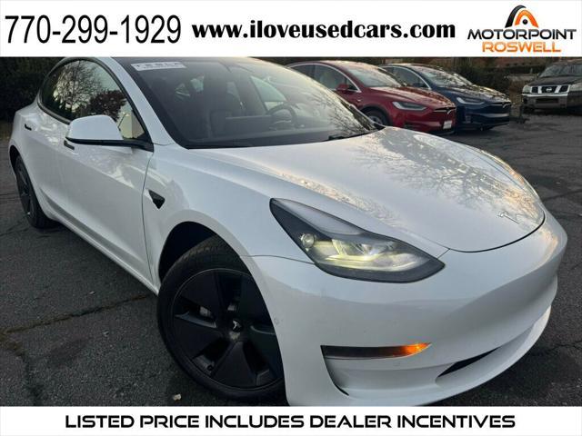 used 2021 Tesla Model 3 car, priced at $19,999