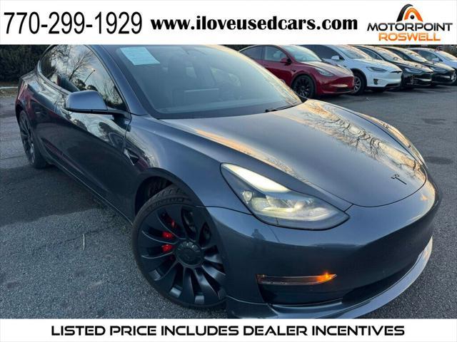 used 2021 Tesla Model 3 car, priced at $26,999