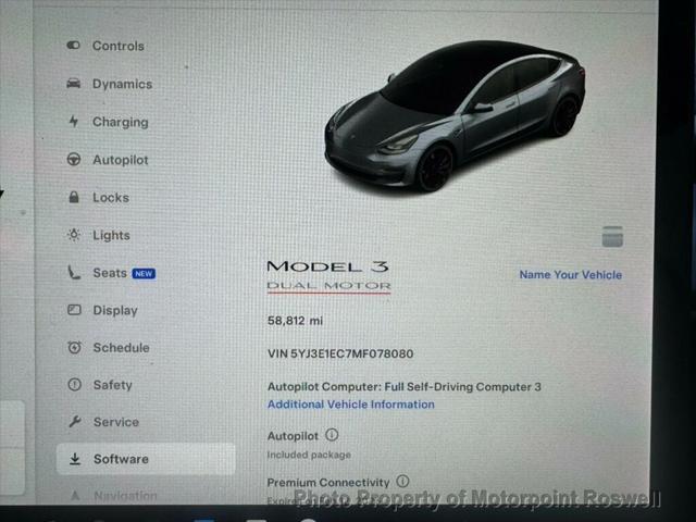 used 2021 Tesla Model 3 car, priced at $26,999