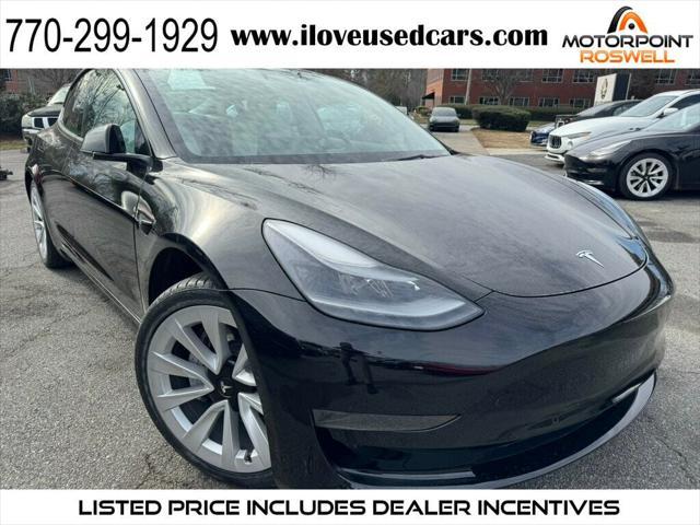 used 2021 Tesla Model 3 car, priced at $26,999