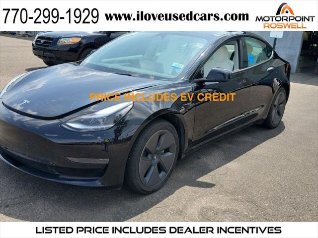 used 2023 Tesla Model 3 car