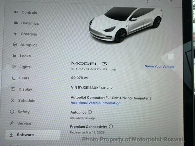 used 2019 Tesla Model 3 car, priced at $18,999