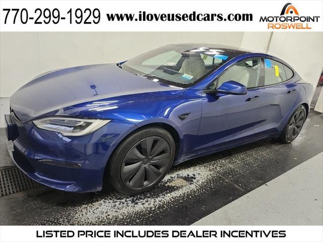 used 2022 Tesla Model S car, priced at $44,444