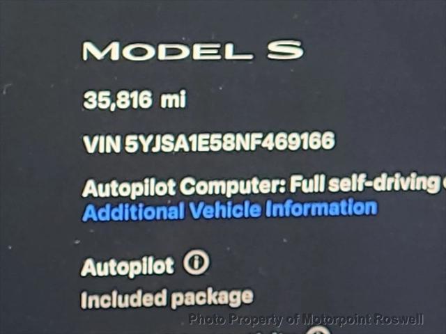 used 2022 Tesla Model S car, priced at $44,444