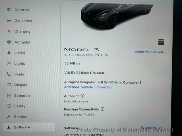 used 2020 Tesla Model 3 car