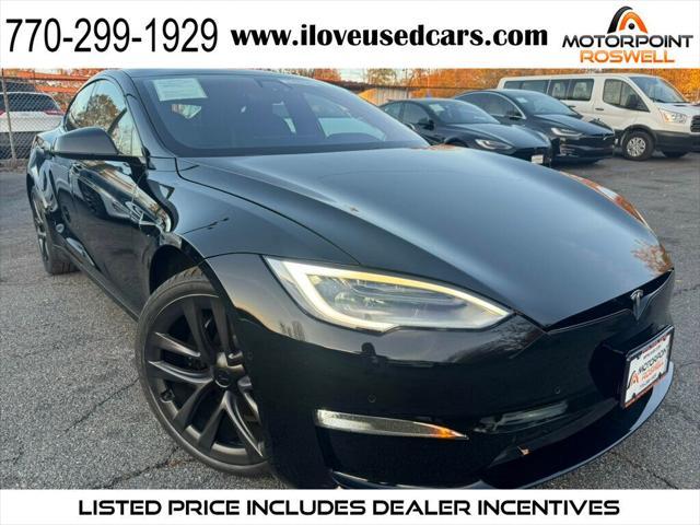 used 2021 Tesla Model S car, priced at $53,999