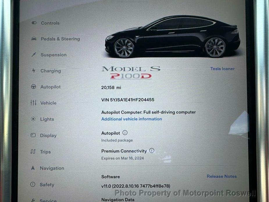 used 2017 Tesla Model S car, priced at $38,999