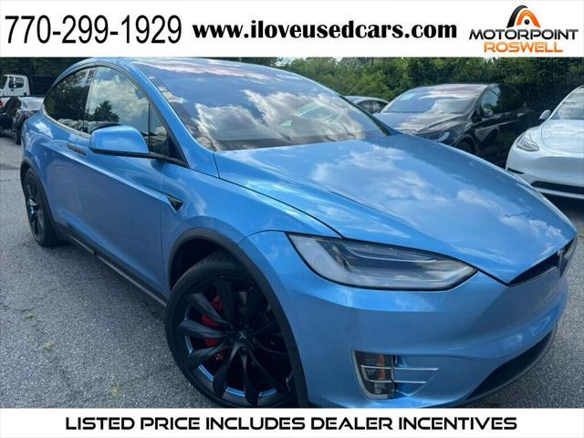 used 2018 Tesla Model X car, priced at $31,896