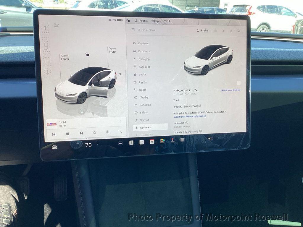 used 2025 Tesla Model 3 car, priced at $39,999