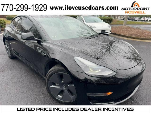 used 2022 Tesla Model 3 car, priced at $20,999