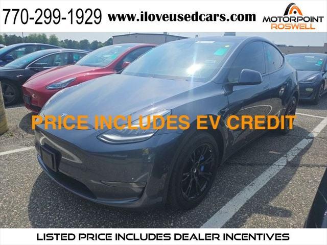 used 2020 Tesla Model Y car, priced at $18,999