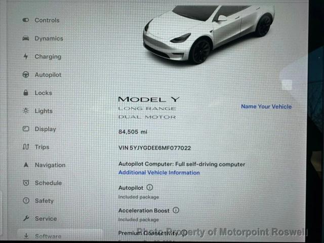 used 2021 Tesla Model Y car, priced at $23,786