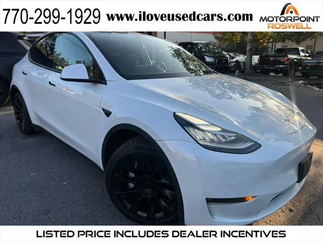 used 2021 Tesla Model Y car, priced at $23,786