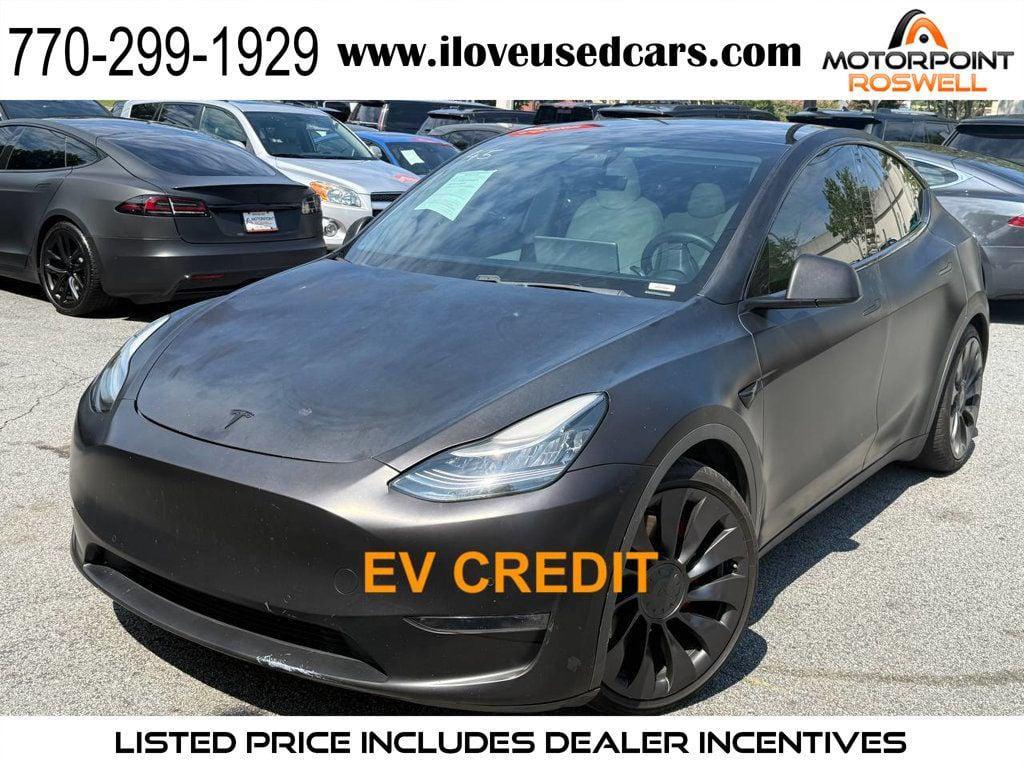 used 2021 Tesla Model Y car, priced at $22,999