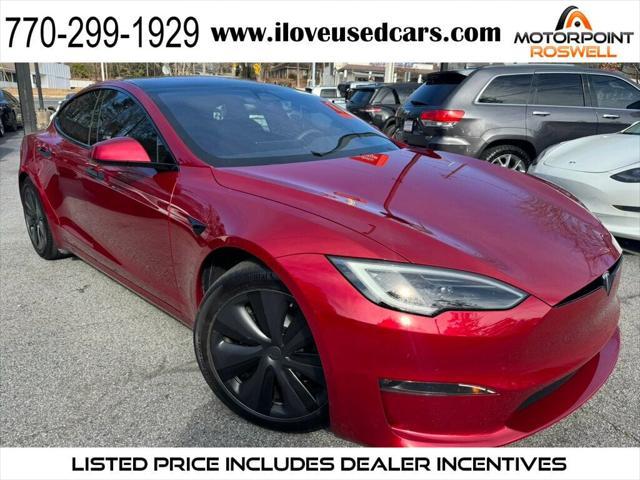 used 2023 Tesla Model S car, priced at $53,999