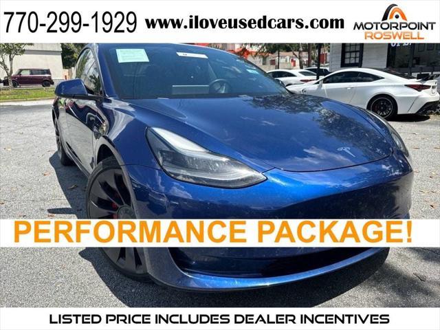 used 2021 Tesla Model 3 car, priced at $17,499