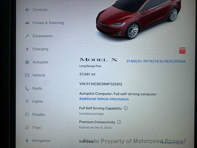 used 2021 Tesla Model X car, priced at $49,999