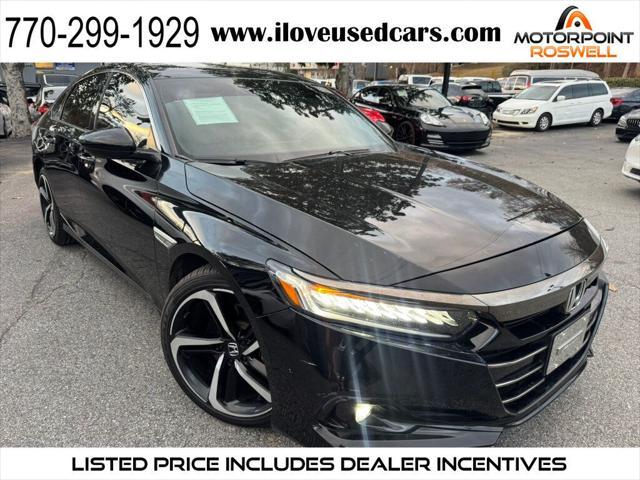 used 2021 Honda Accord car, priced at $19,786